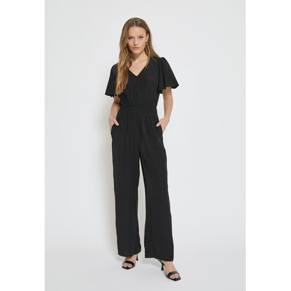 Ayame V-neck Hal Sleeve Jumpsuit