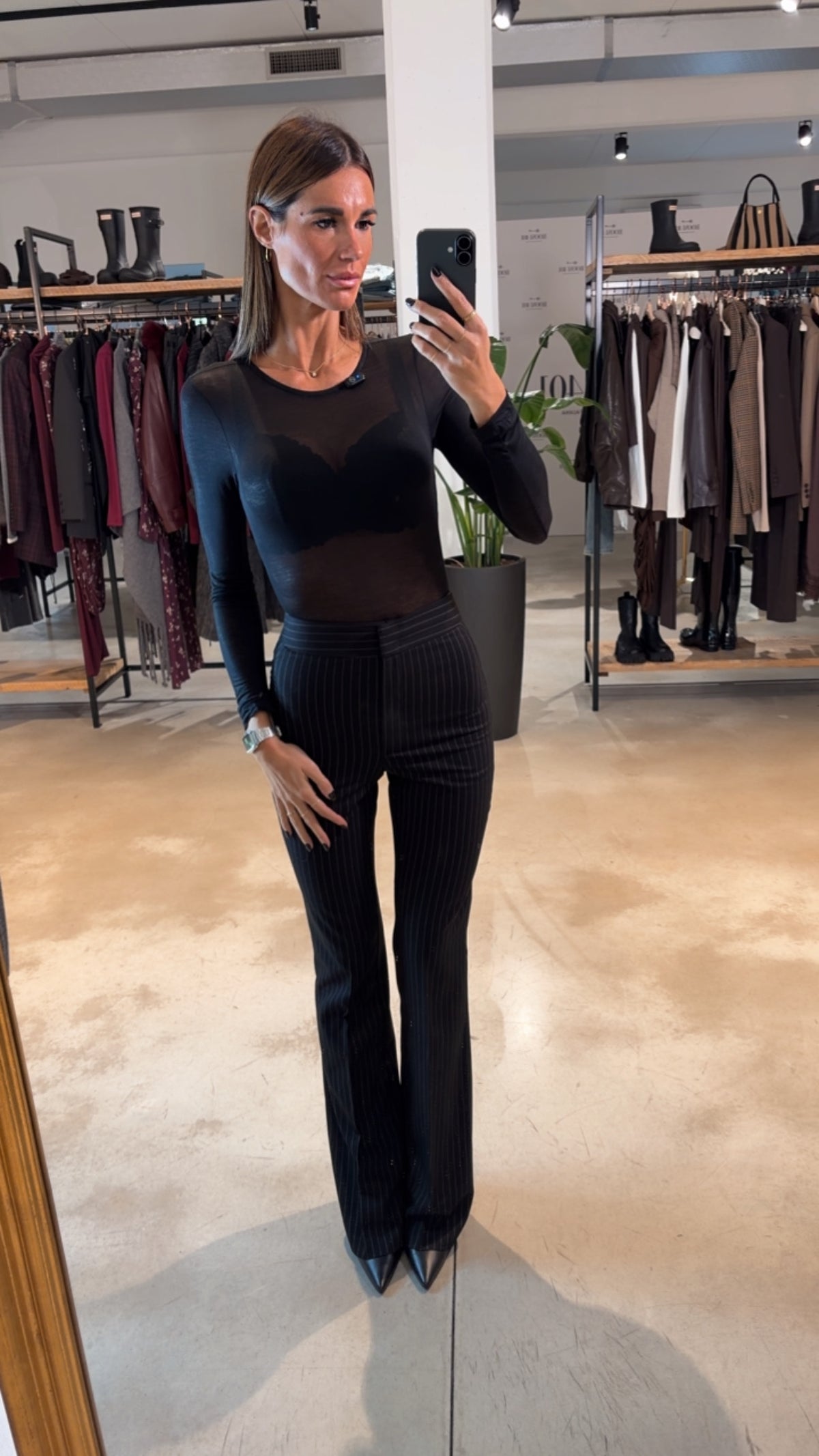 Flare Raye' black gessato