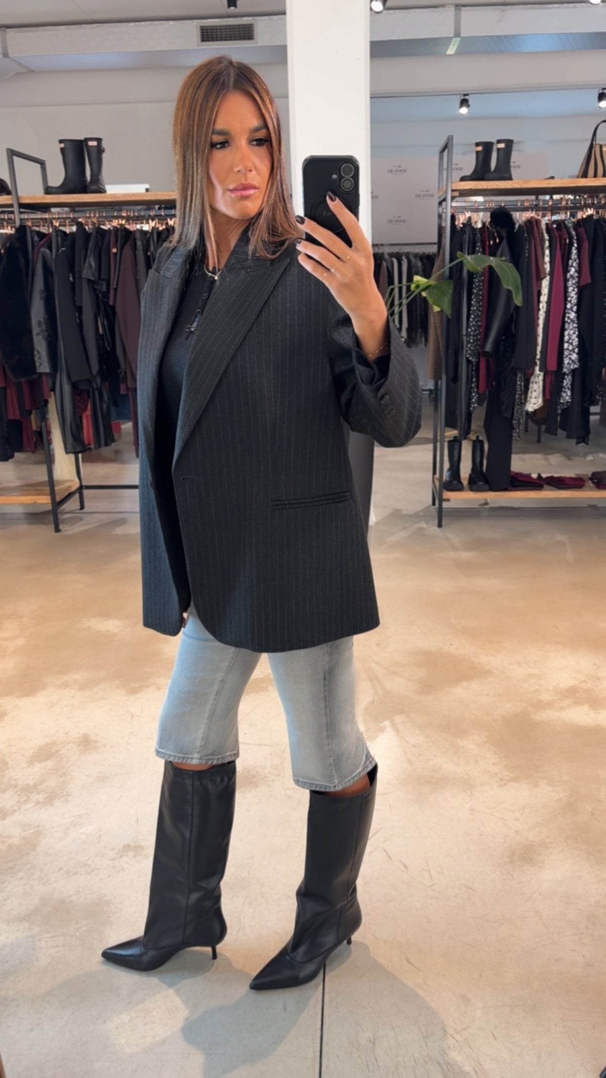 Pinocchietto In Denim Grigio