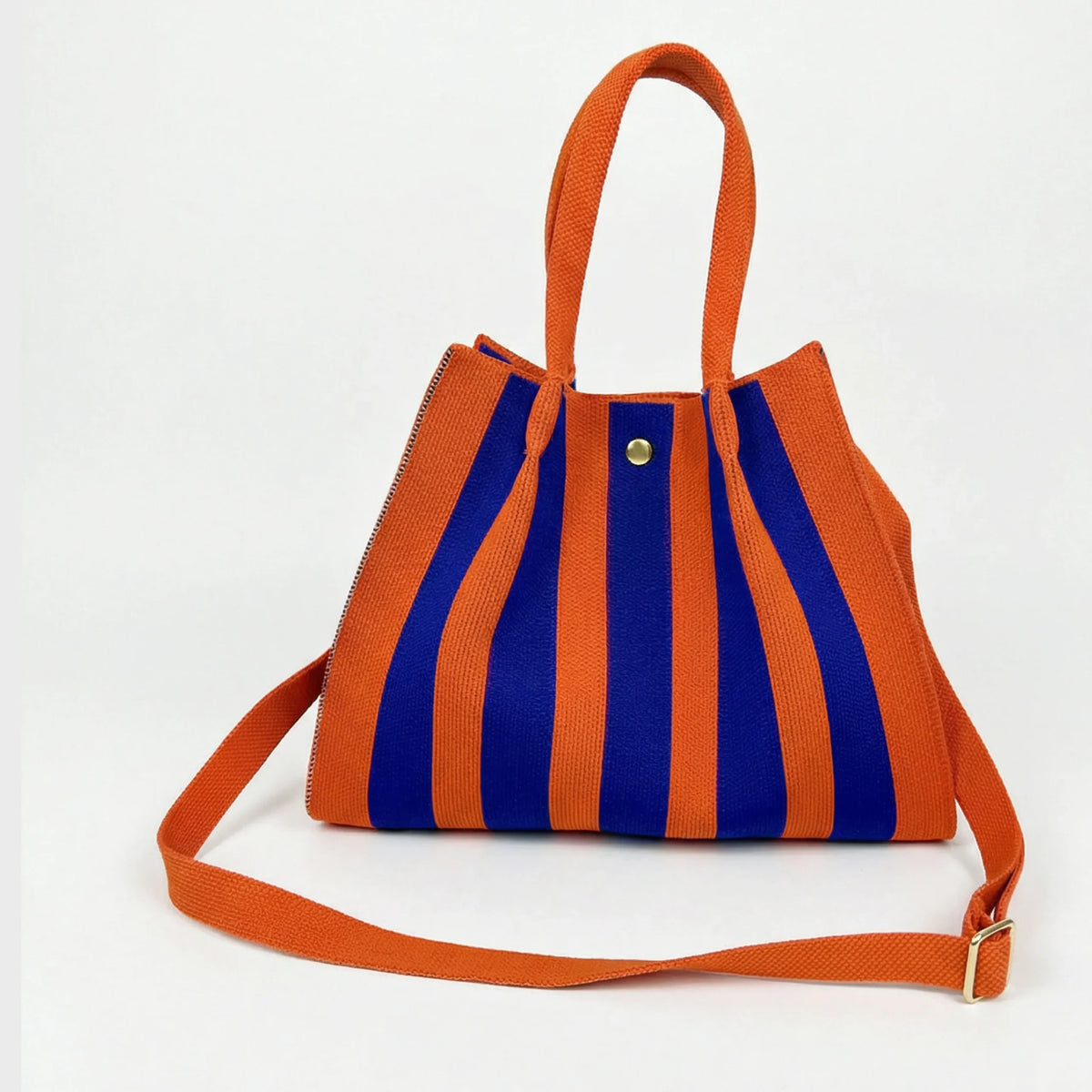 City Girl Bag A Righe Blu/arancione
