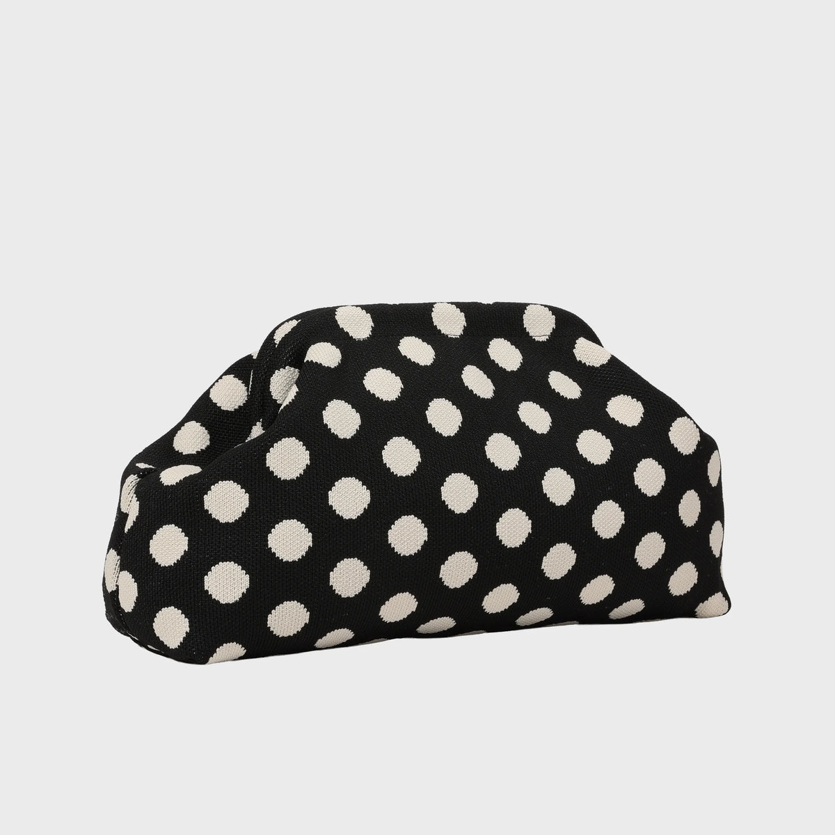 City Girl Pouch A Pois Nero/bianco