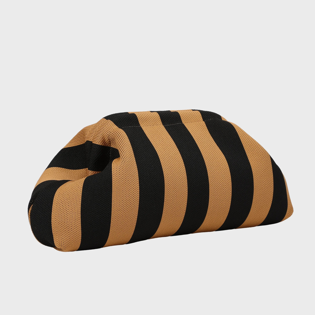 City Girl Pouch A Righe Nero/beige