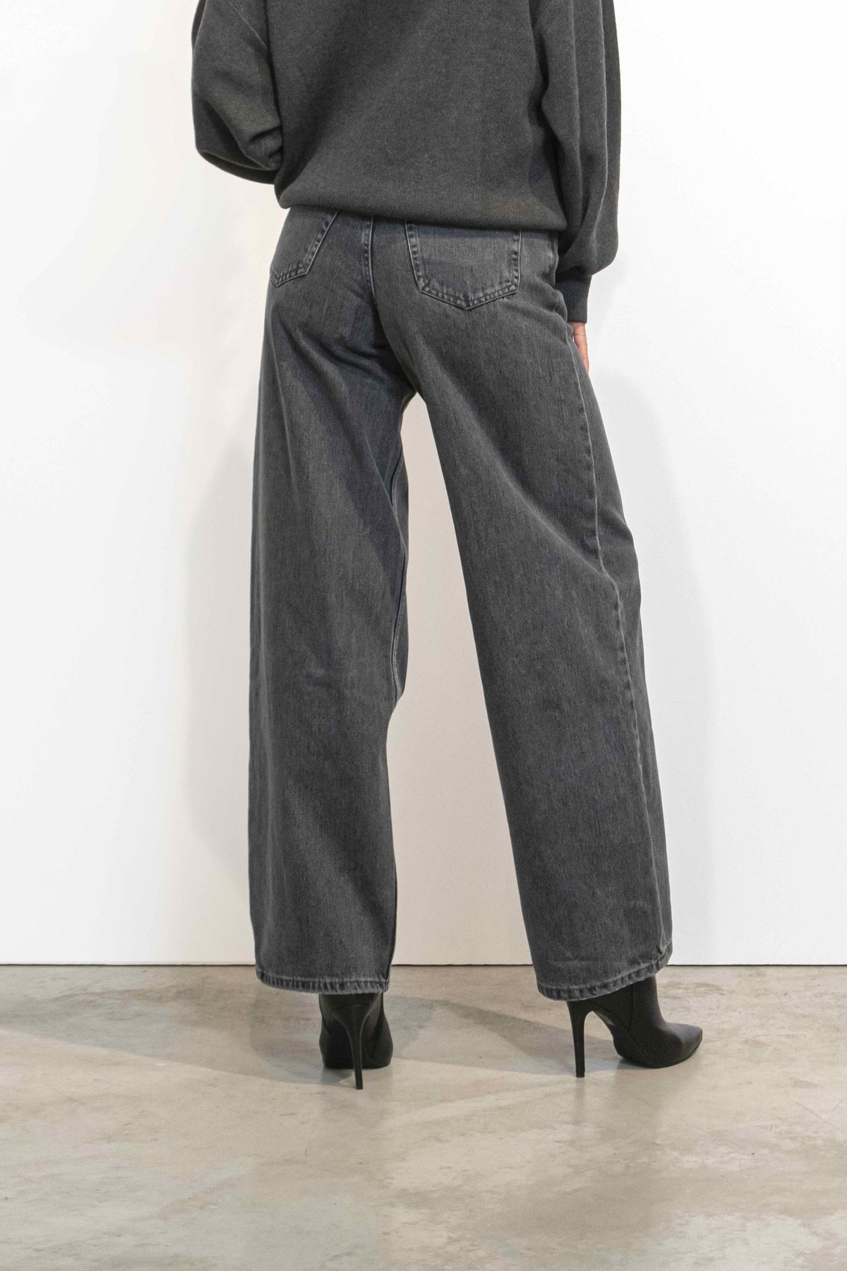 Ary Denim Jeans Mid Grey Retro