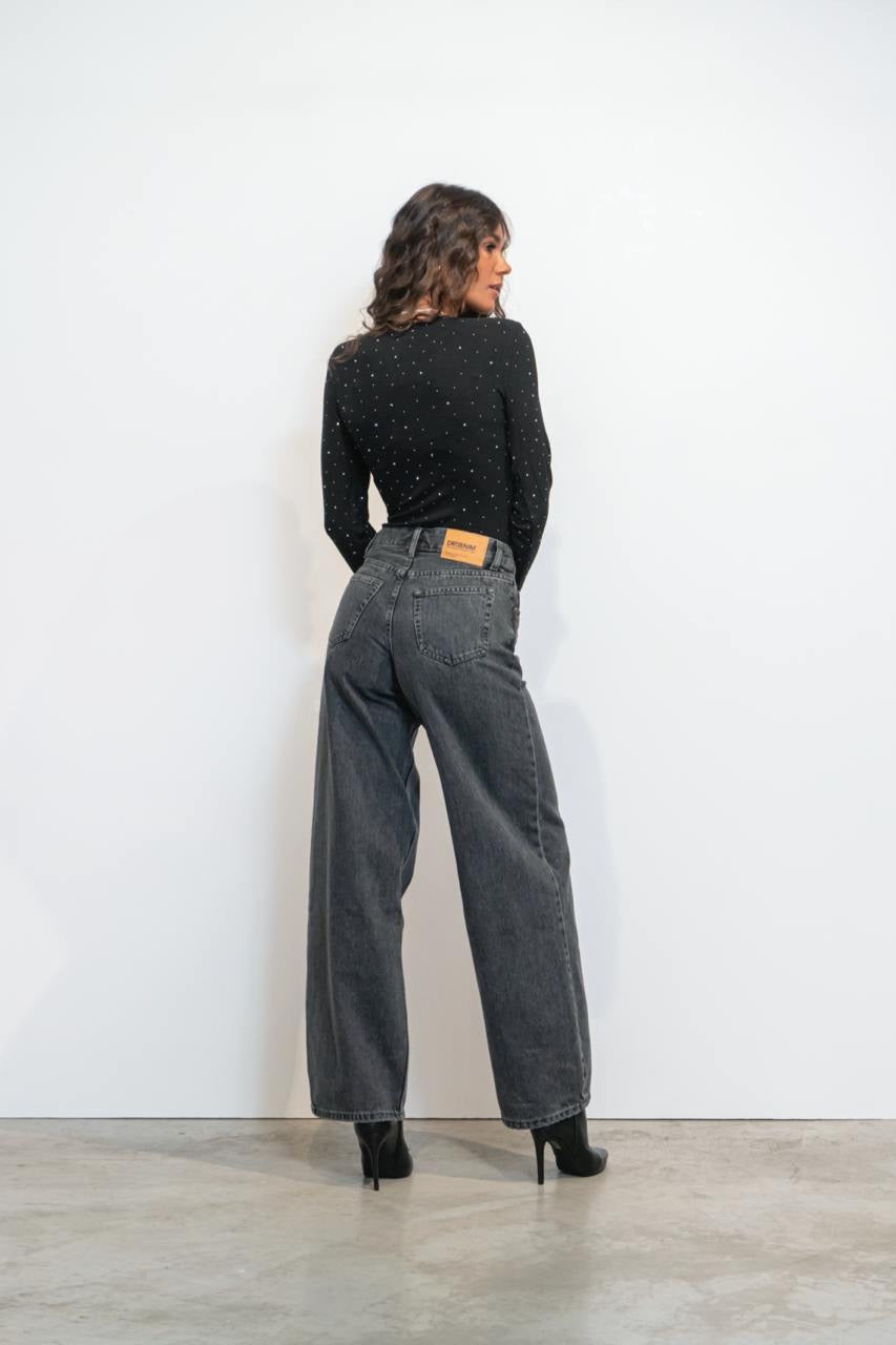 Ary Denim Jeans Mid Grey Retro