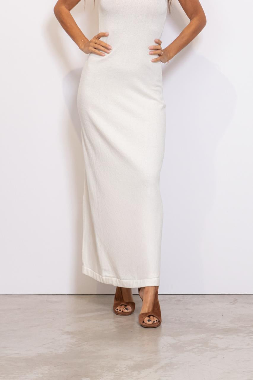 Santa Long Dress Bianco
