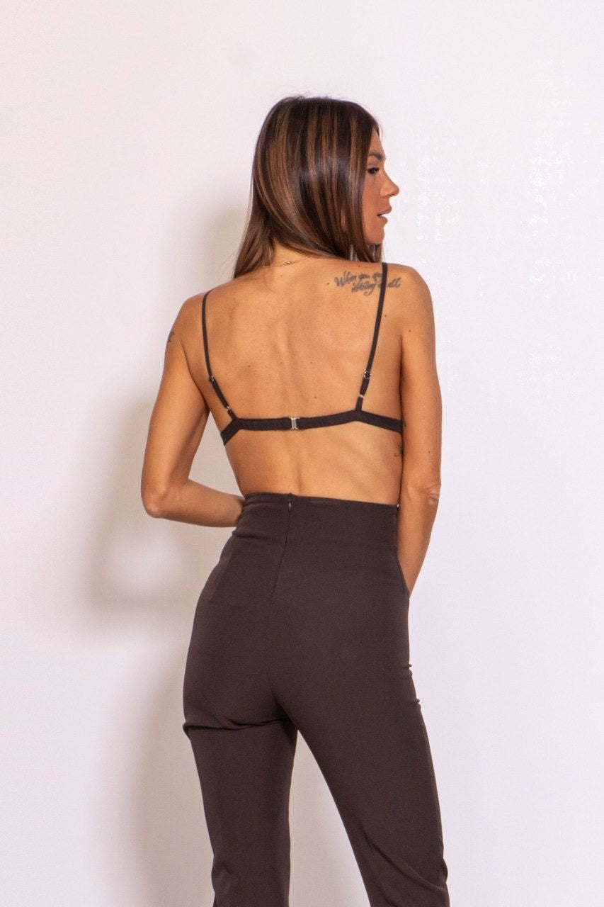 Preordine Straight Amber Pants Marrone