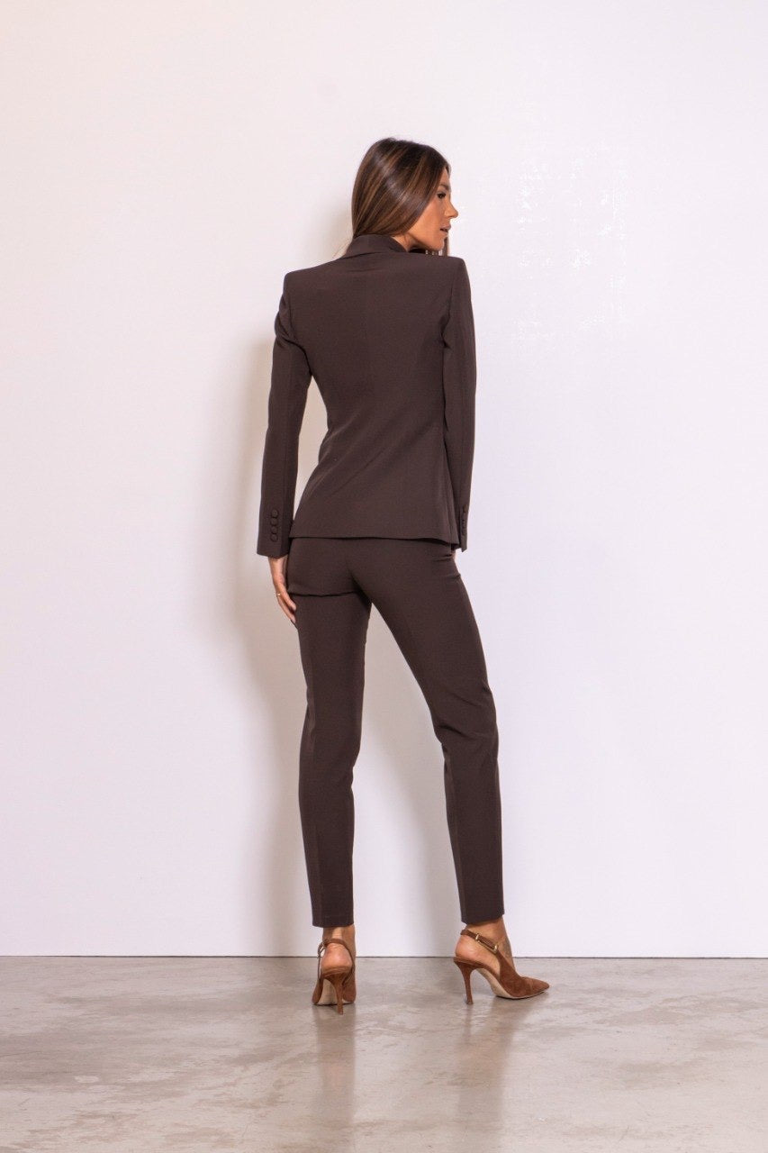 Preordine Straight Amber Pants Marrone