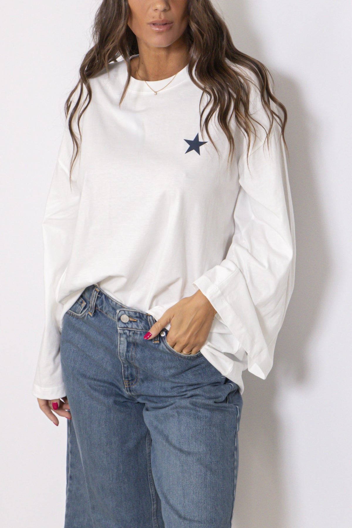 Jeans Bermuda Wide Leg