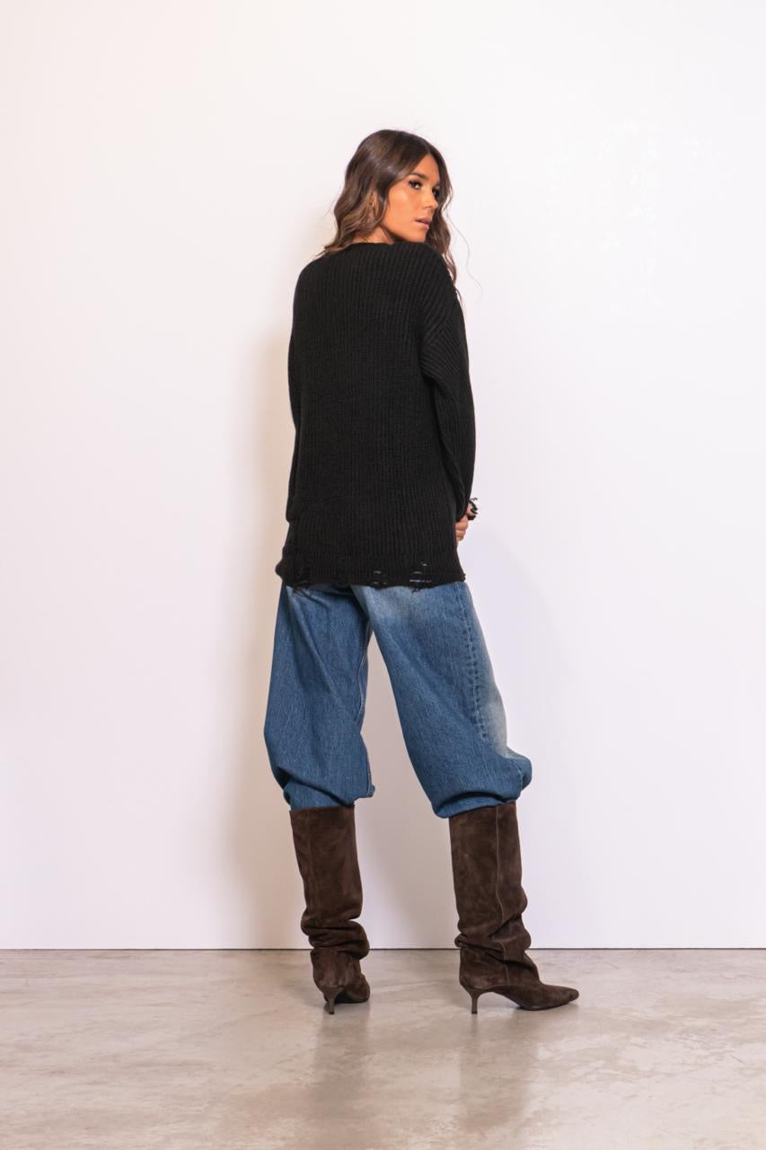 Maglione Over Con Rotture
