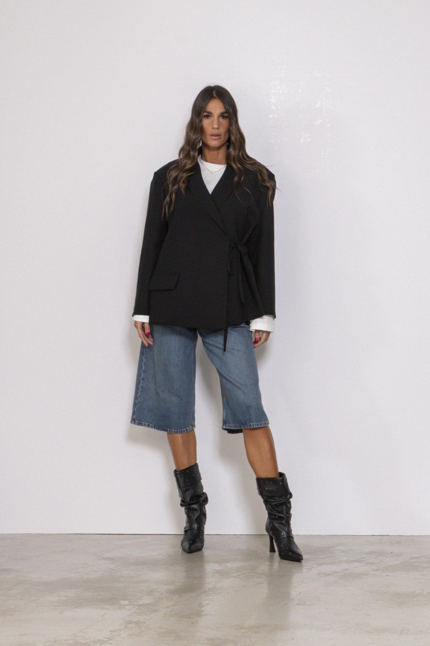 Jeans Bermuda Wide Leg