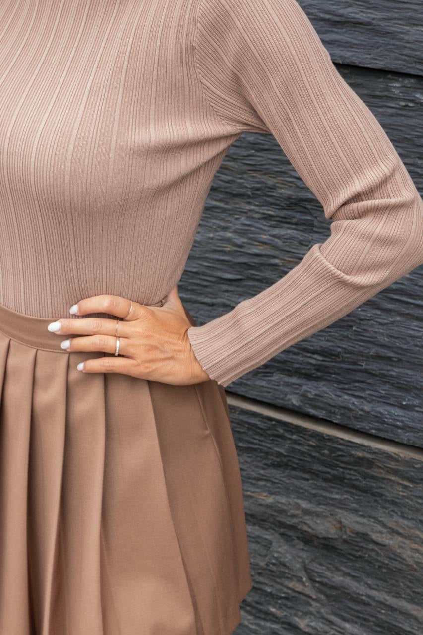 Dolcevita A Costine Beige