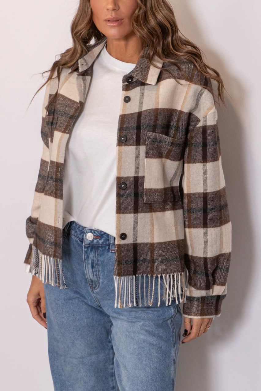 Camicia Quadri Frange