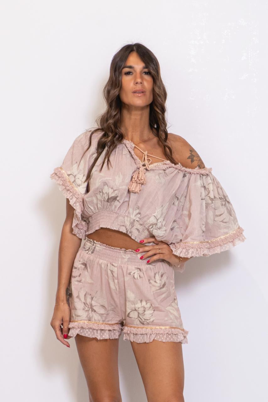 Short Ana Coralia Rosa