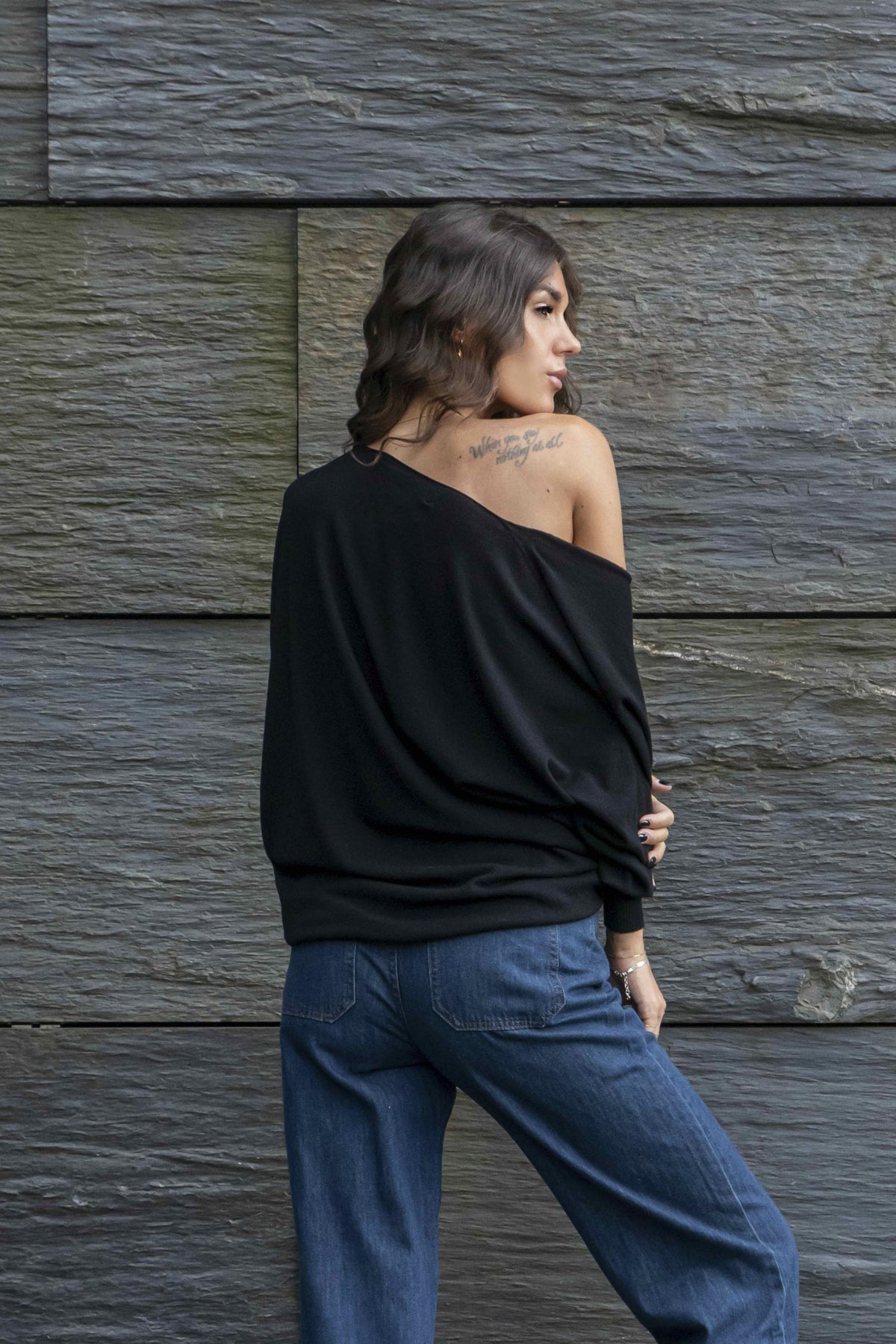 Maglia Over Con Scollo A V