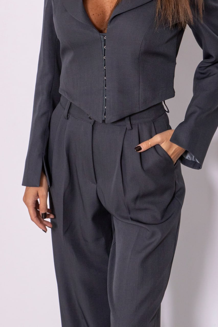 Giacca corsetto grigio