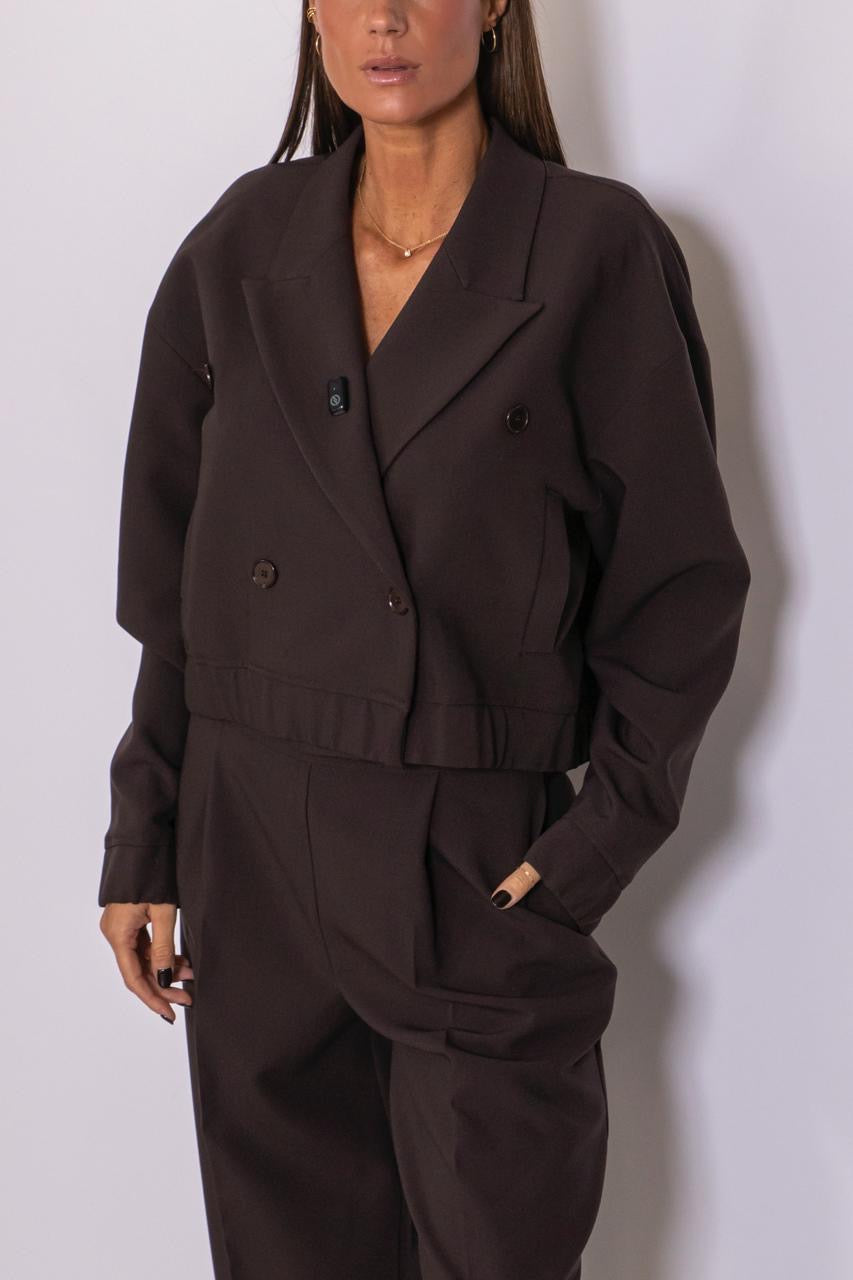 Pantalone palazzo con pinces