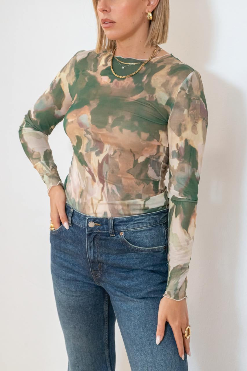 Kacey Mesh Top