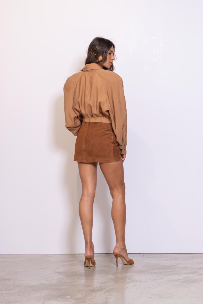 Camicia Con Tasche Applicate E Spalline Imbottite