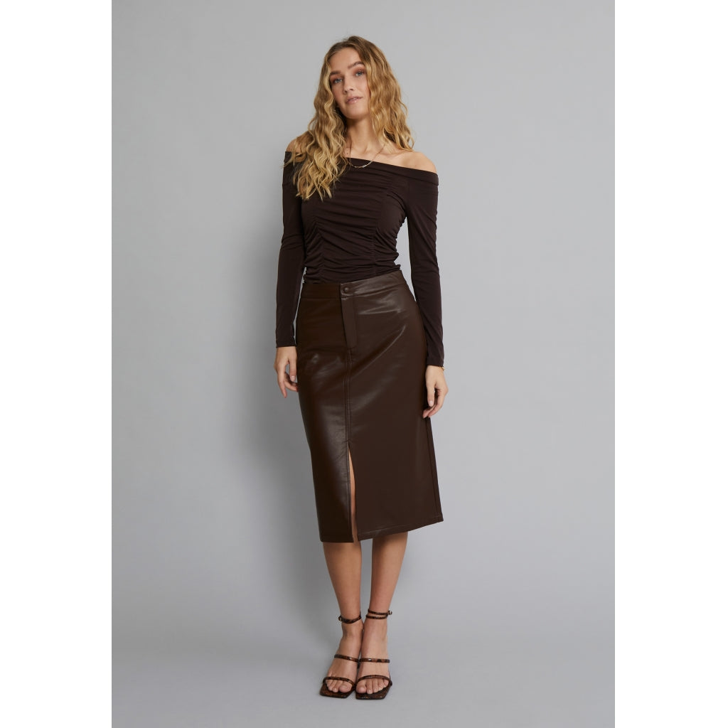 Selina Faux Leather Skirt