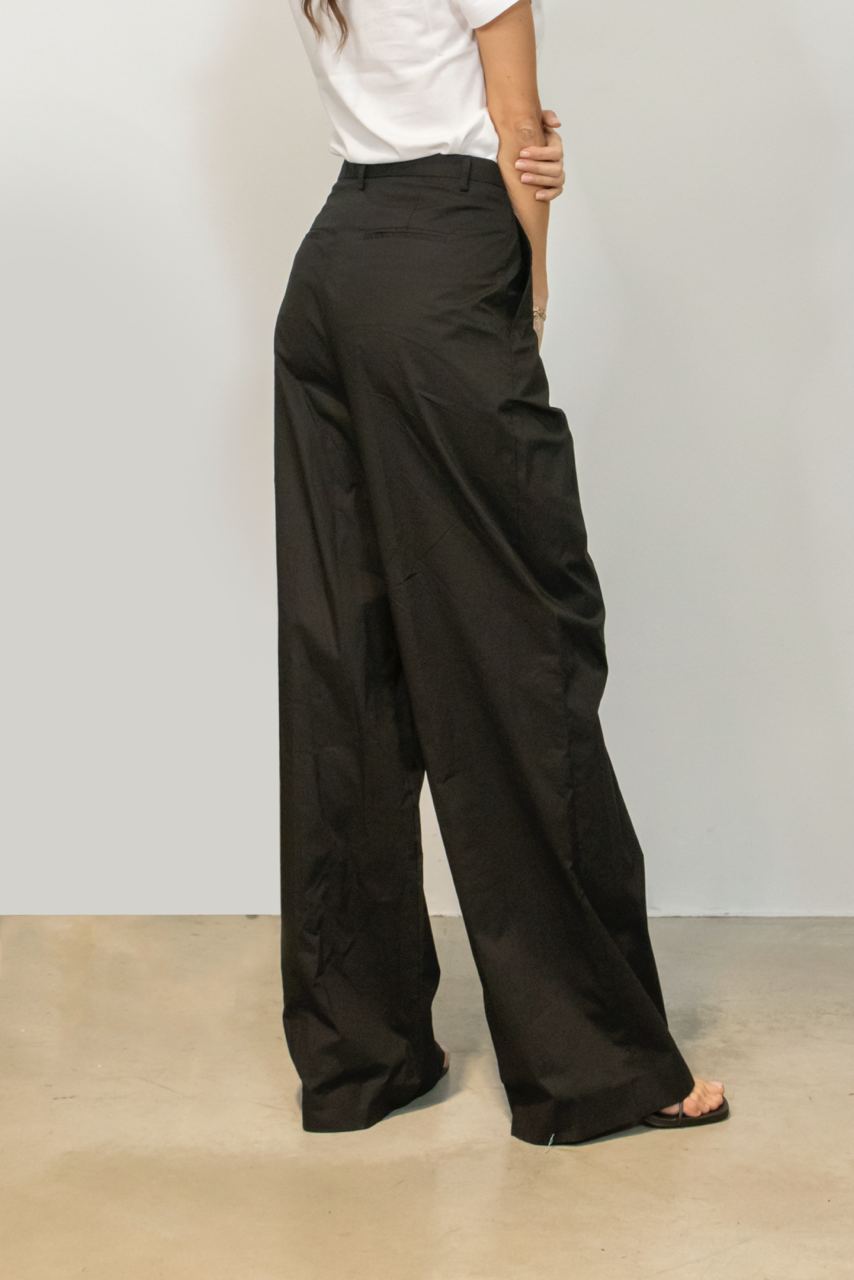 Pantalone Con Bottone Turchese