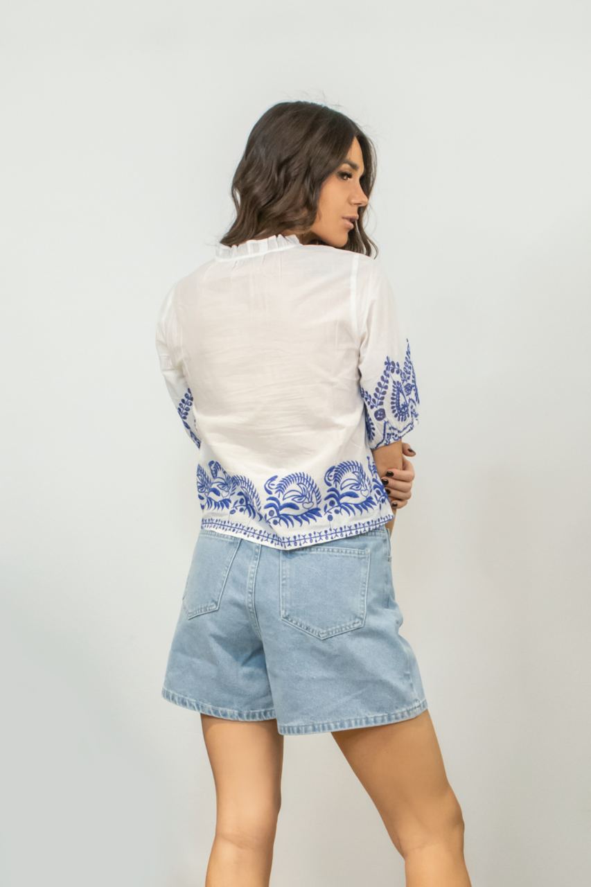 Luna Embroidery Blouse