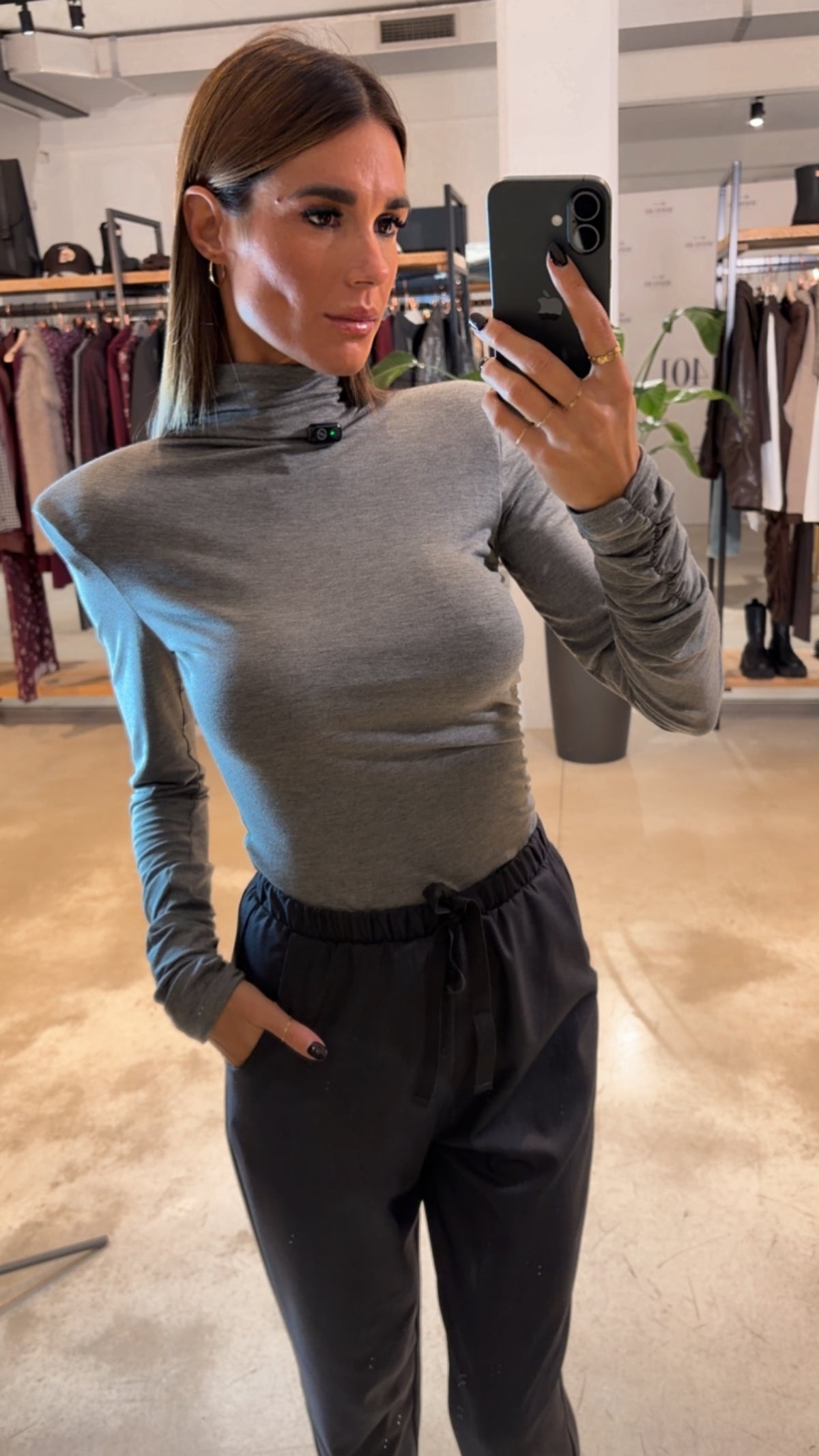 Pantalone cropped con coulisse