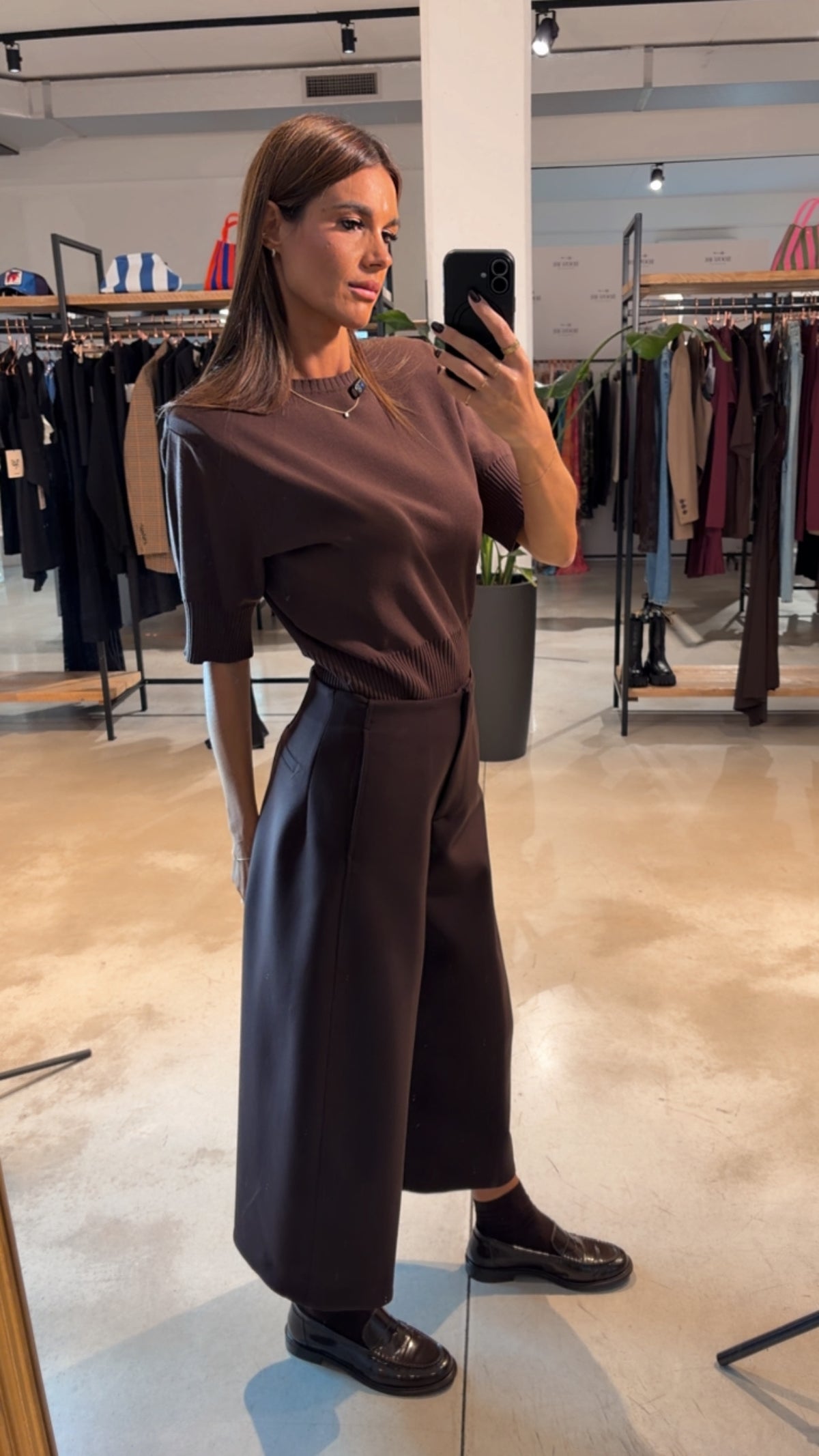 Pantalone Taglio Giapponese Marrone