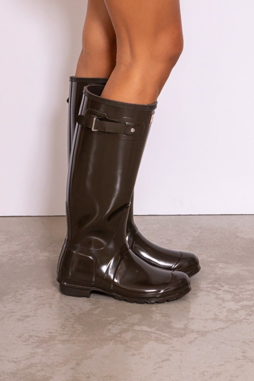 Original Tall Gloss Boots Cioccolato