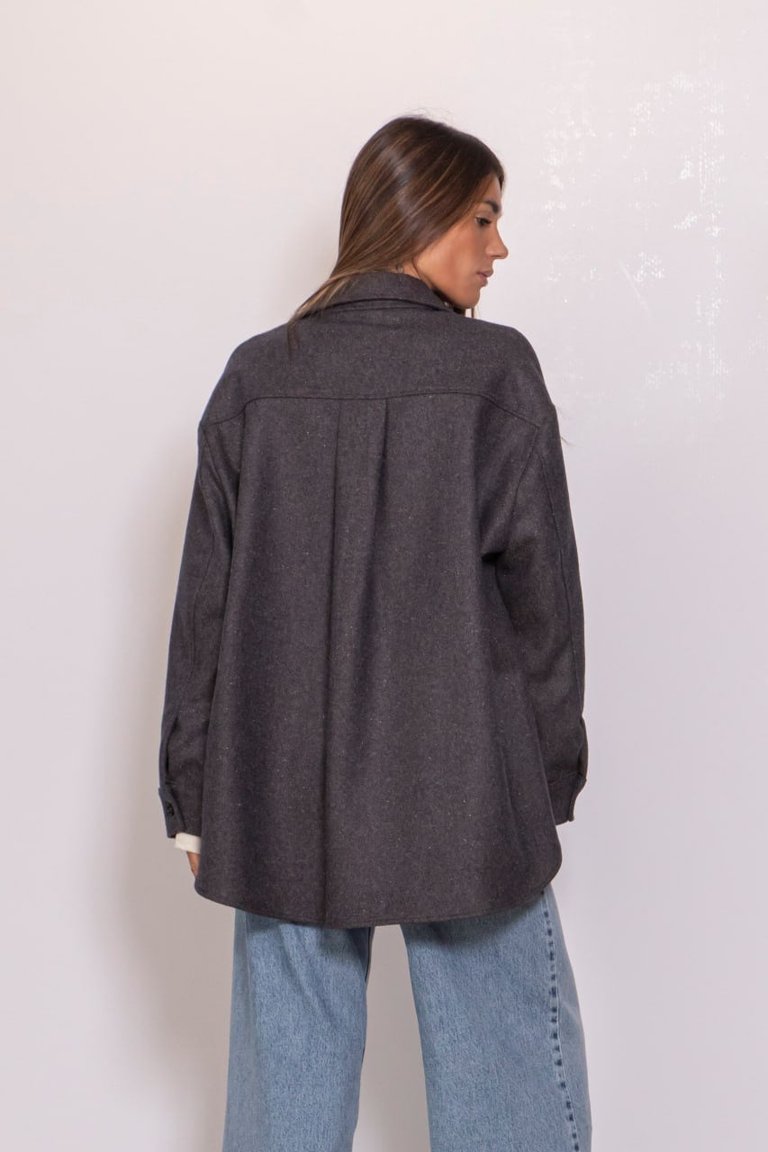 Camicia tasche applicate fantasia check