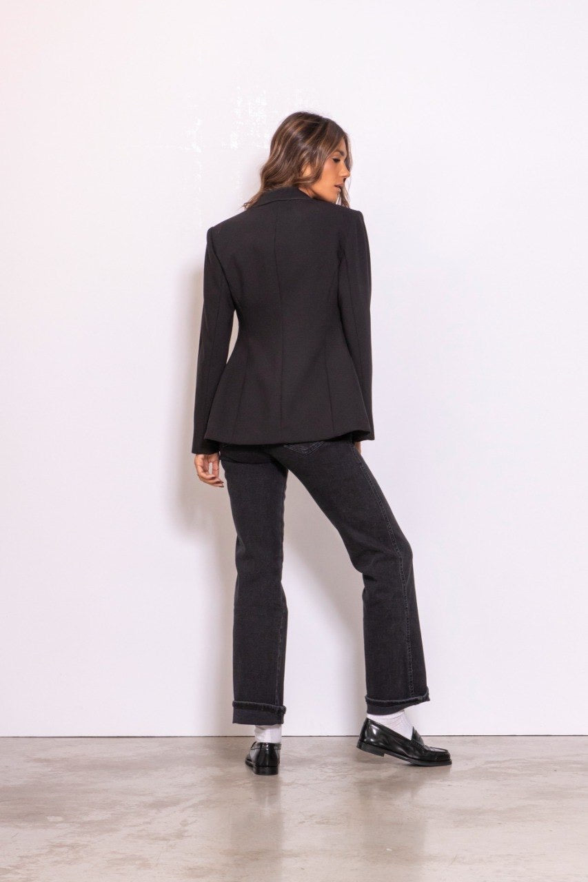 Moxy Straight Denim Jeans - Black Mist