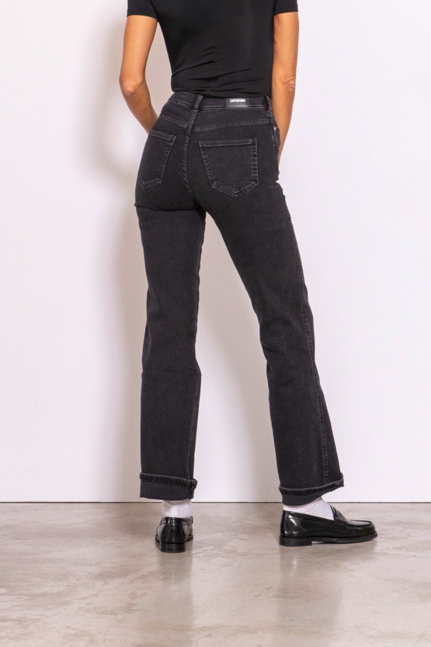 Moxy Straight Denim Jeans - Black Mist