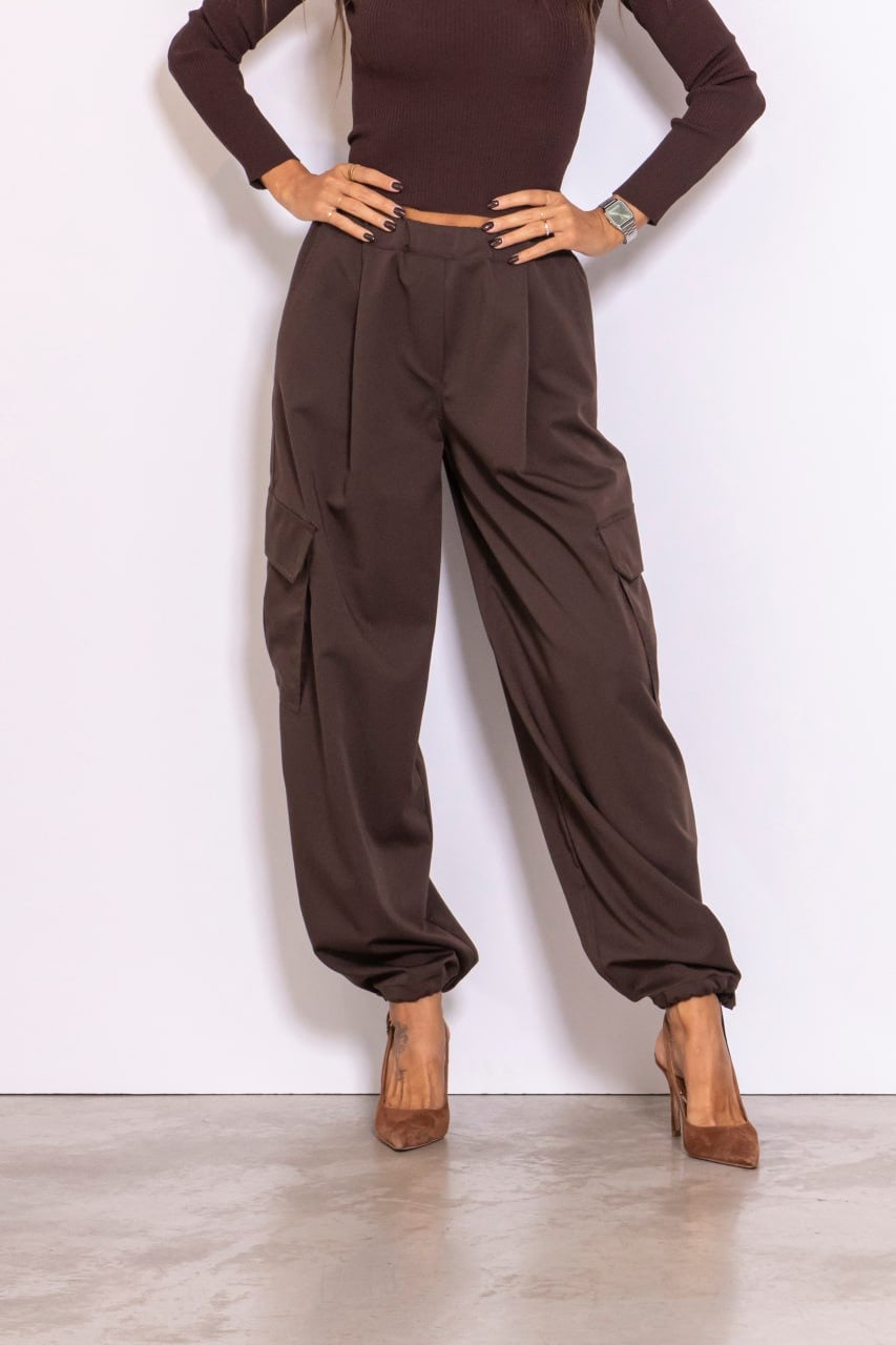 Pantalone Cargo Con Elastico
