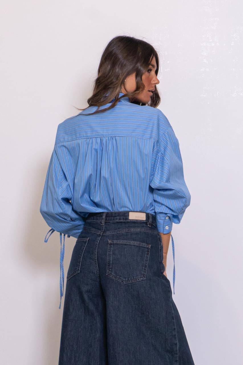 Nuvenice - Hr Extra Wide Jeans - Dark Denim Blue