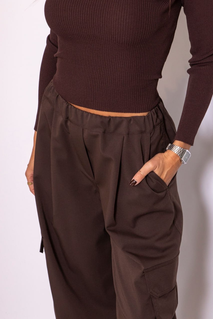 Pantalone Cargo Con Elastico