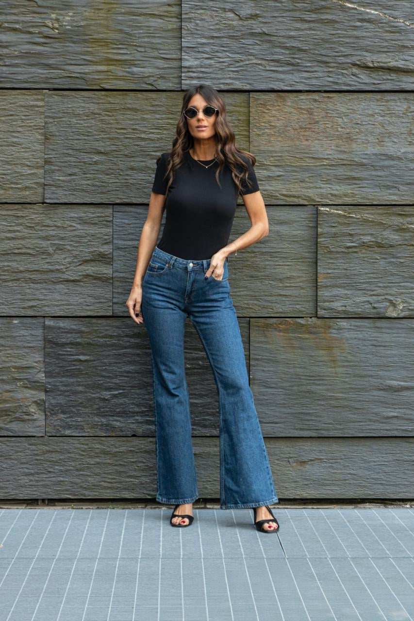 Elba Denim Jeans - Bay Dark Retro Vintage