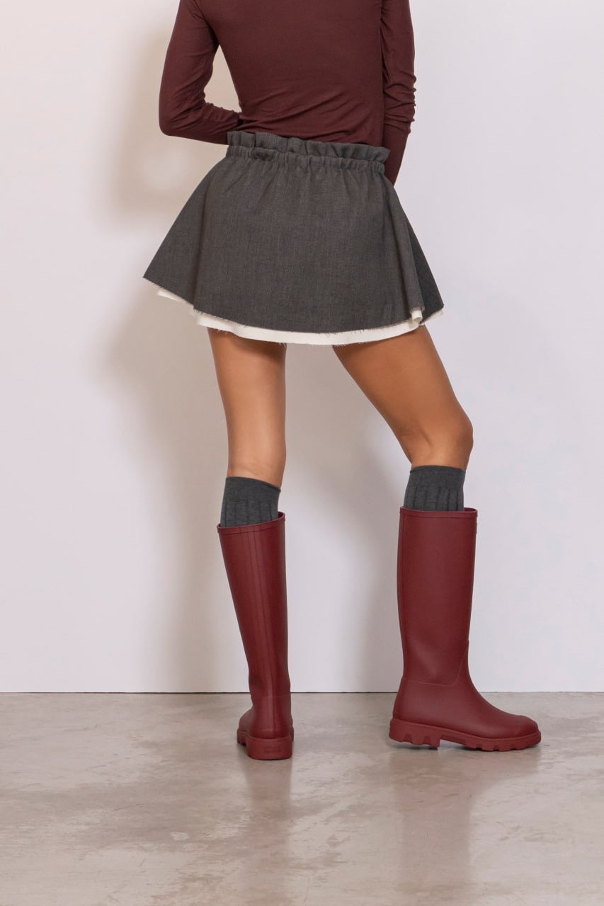 Downpour Tall Boots Merlot