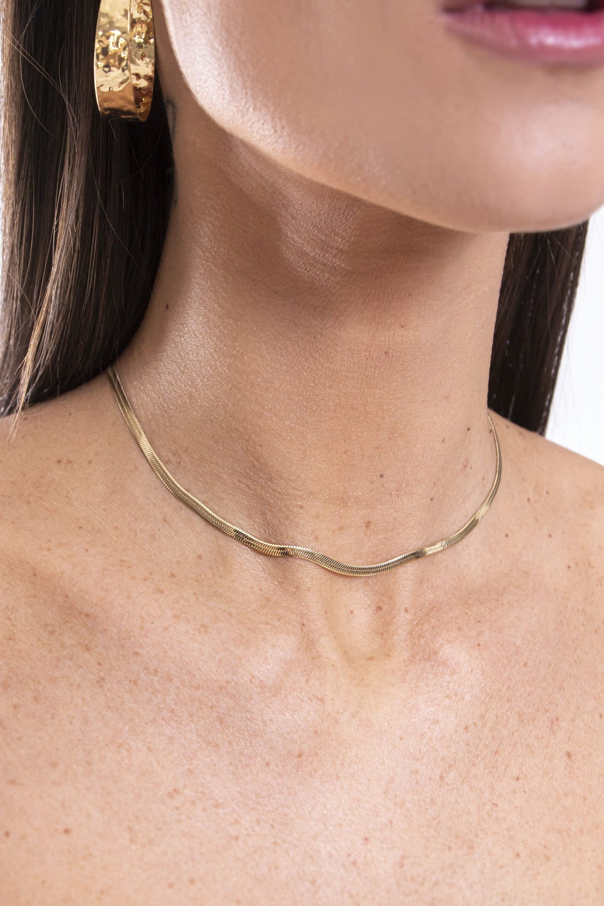 Collana Piatta Snake