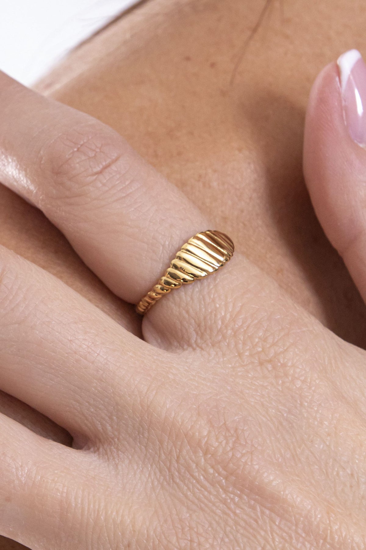 Anello Regolabile Zigrinato