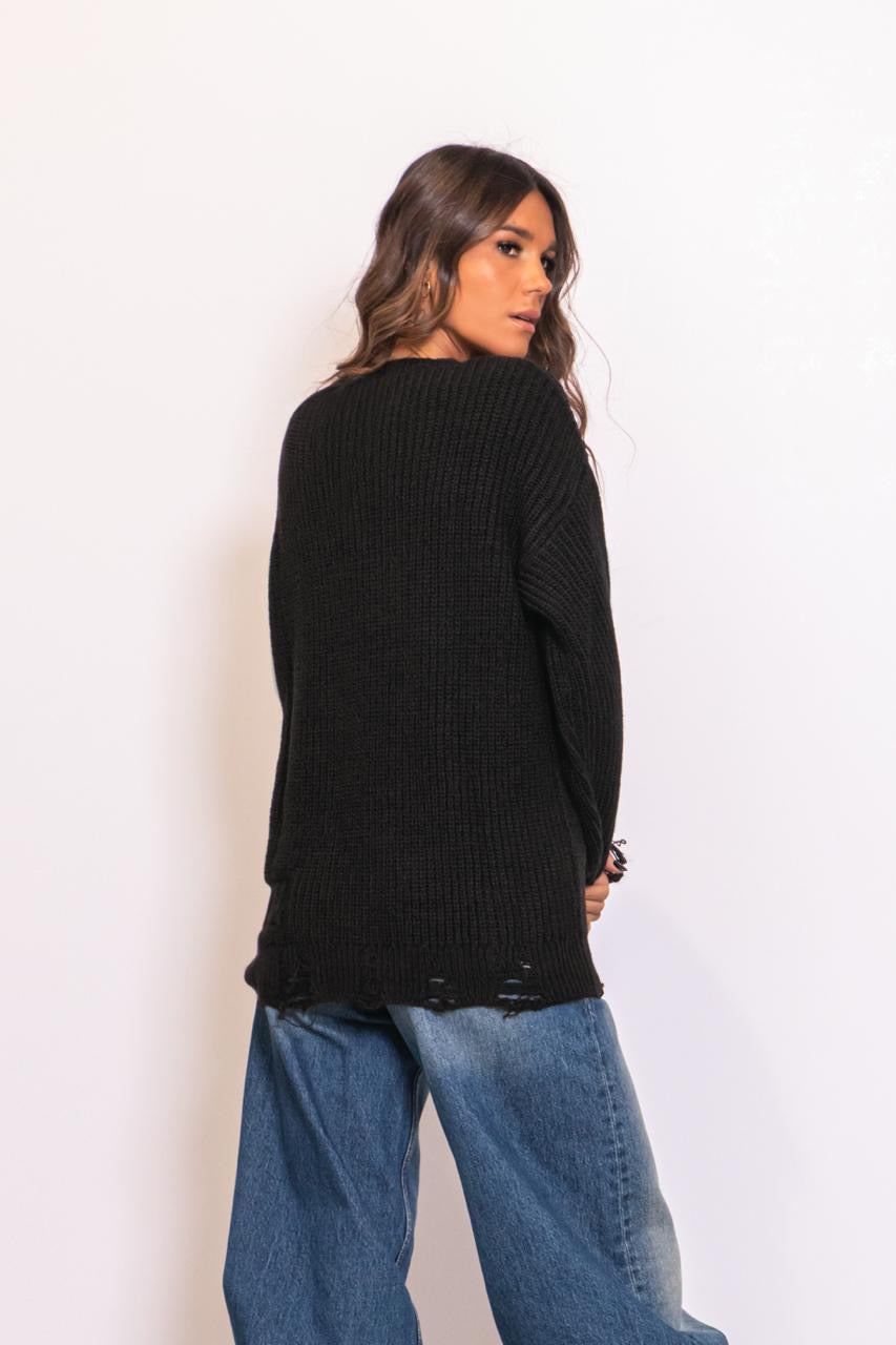 Maglione Over Con Rotture