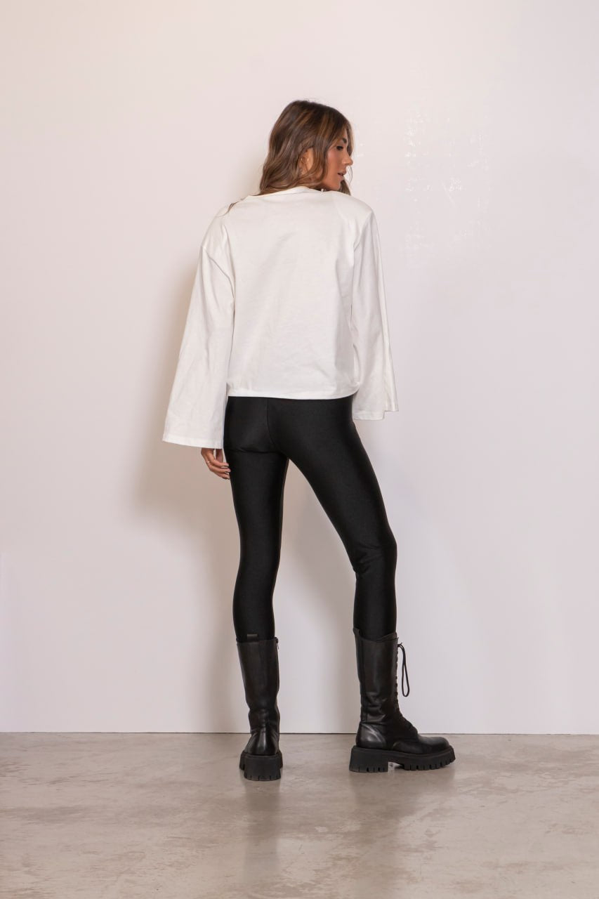Preordine Leggings Effetto Lucido Aletta