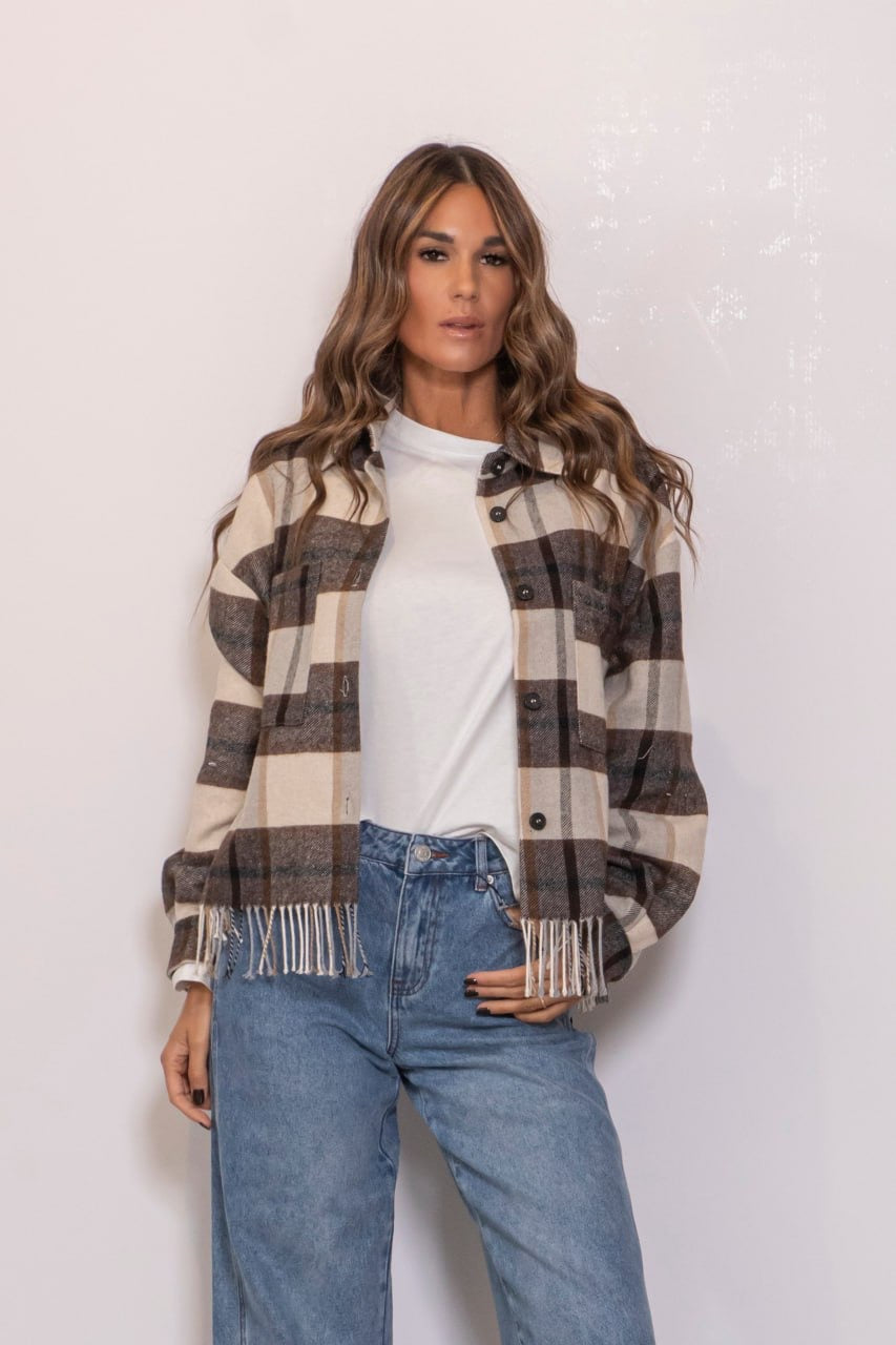 Camicia Quadri Frange
