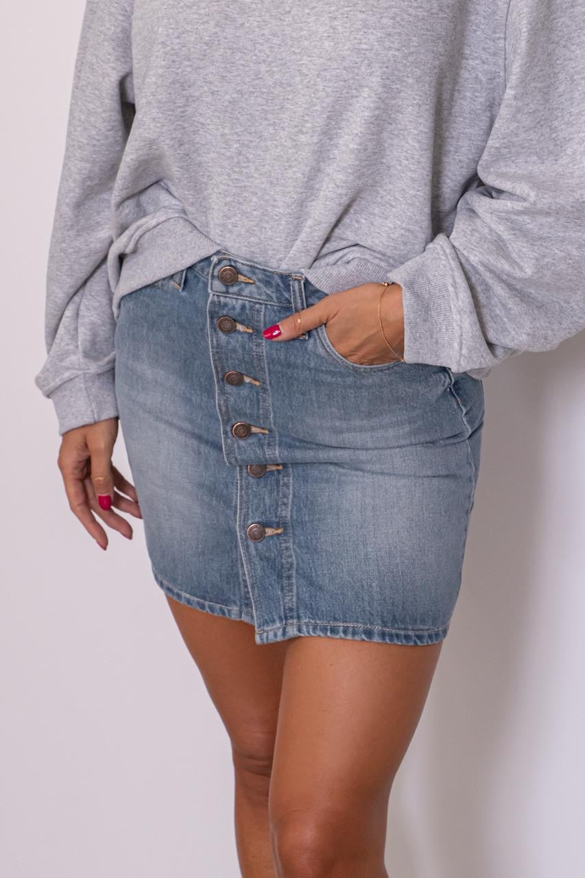 Gonna Corta Irina In Denim