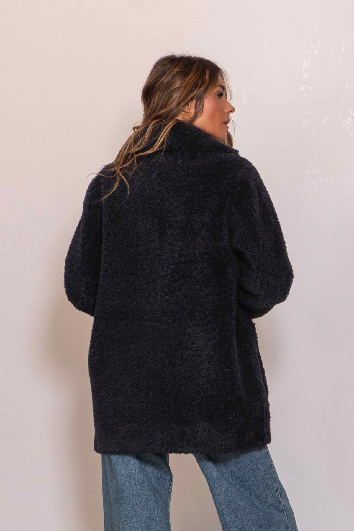 Alda Reversible Faux Fur Jacket Blu