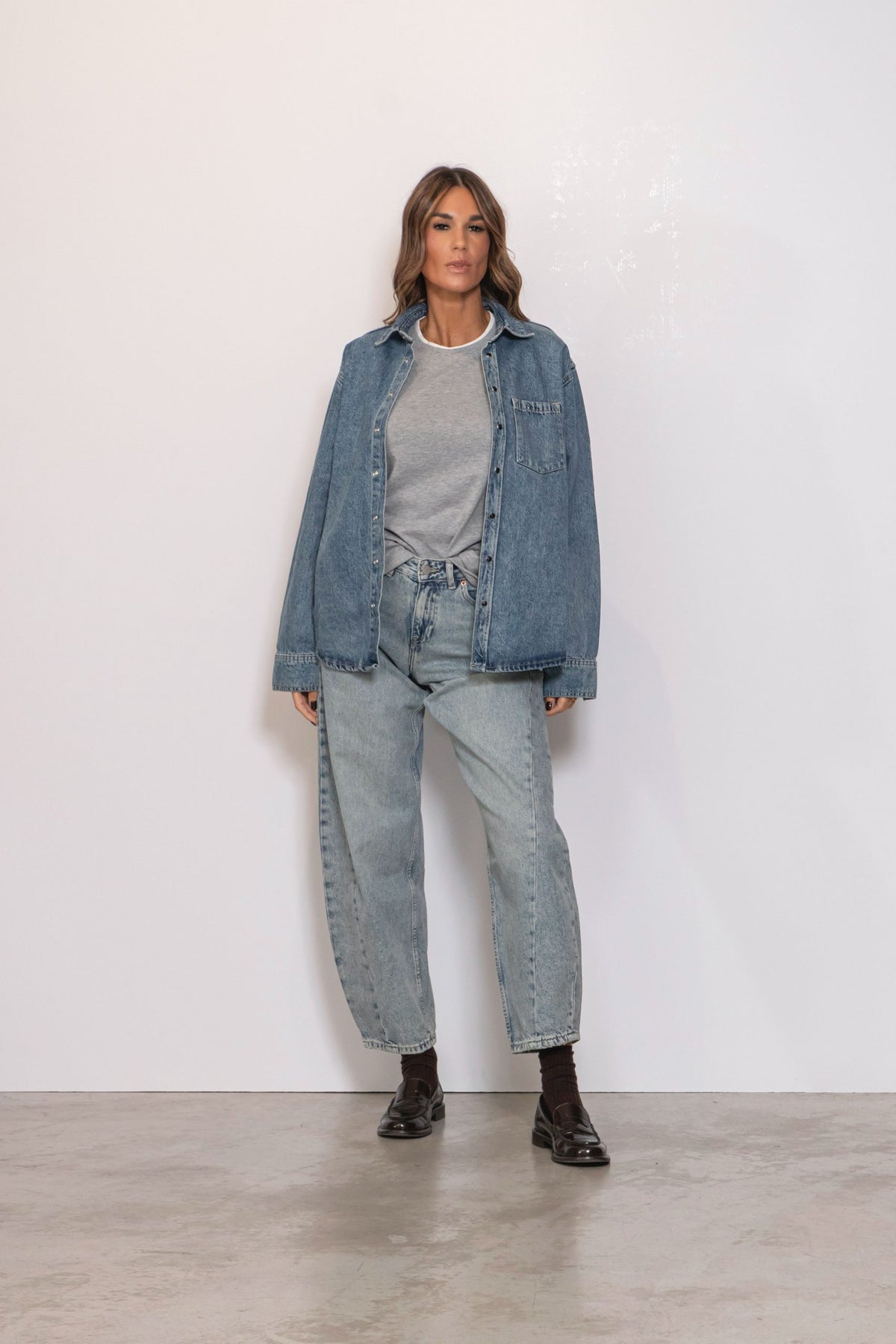 Wes Denim Shirt Drift Sky Retro