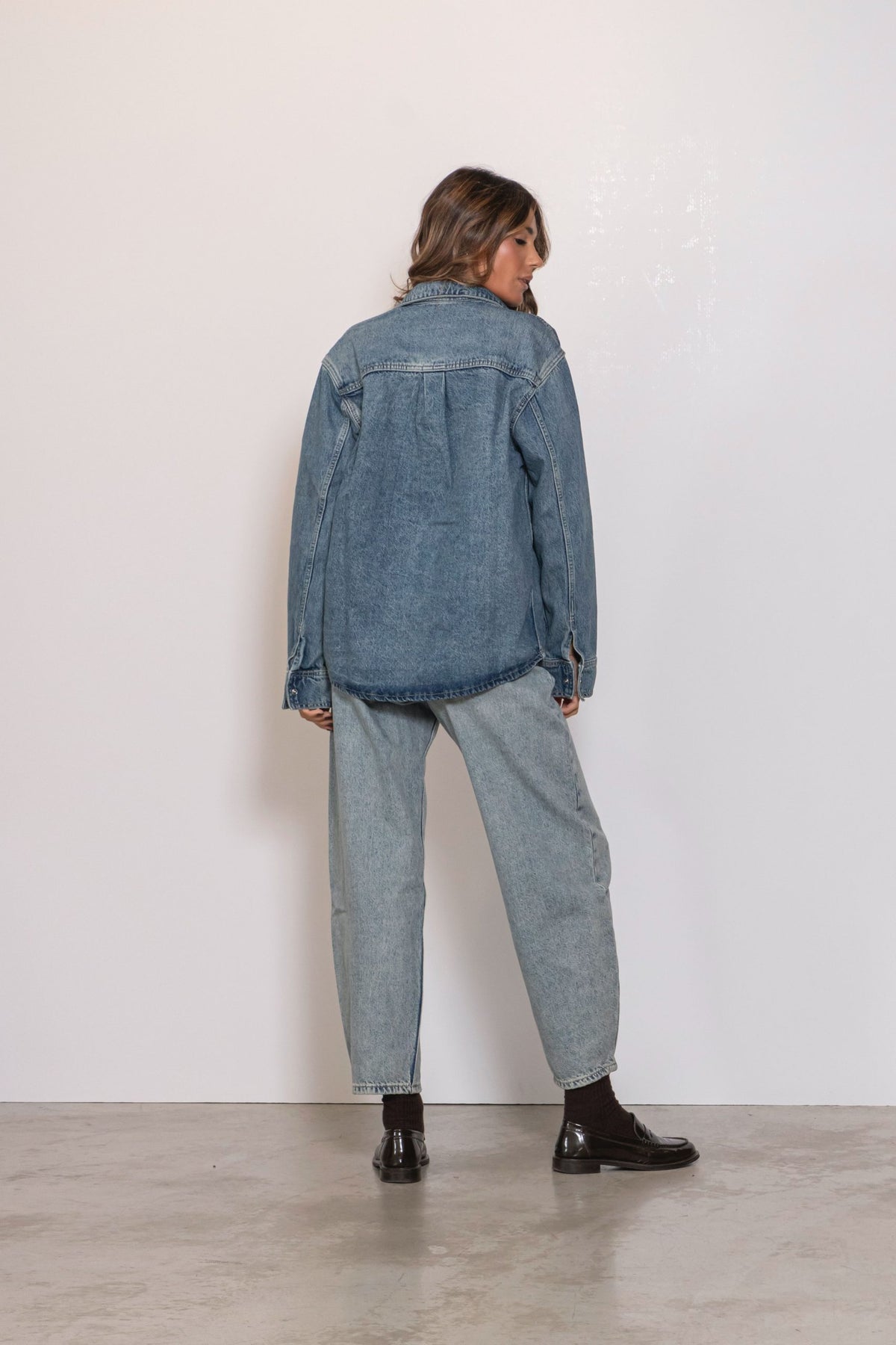 Wes Denim Shirt Drift Sky Retro