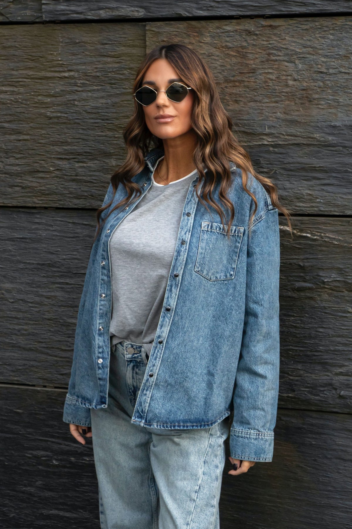 Wes Denim Shirt Drift Sky Retro