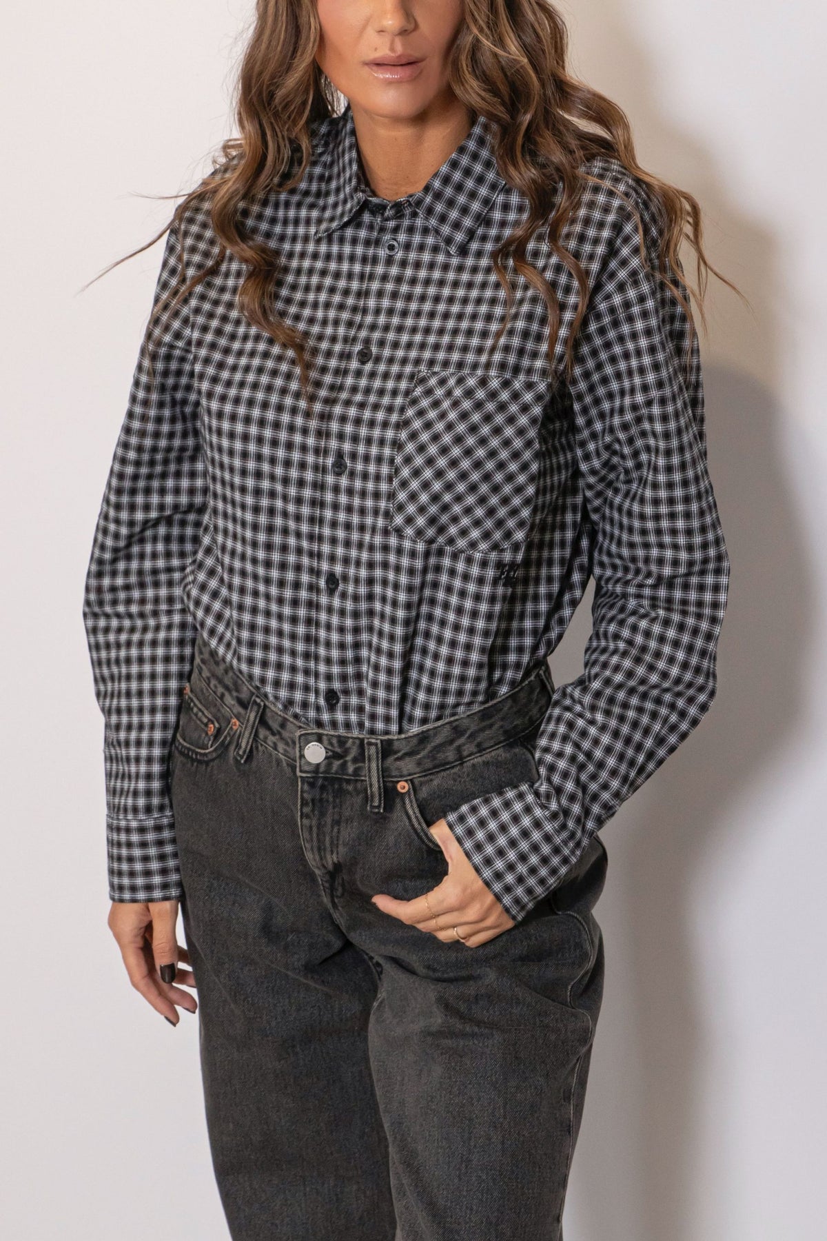 Wes Shirt Fall Black Check