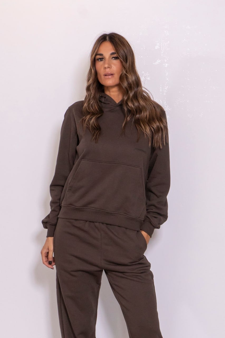 Pantalone in felpa con logo caffè