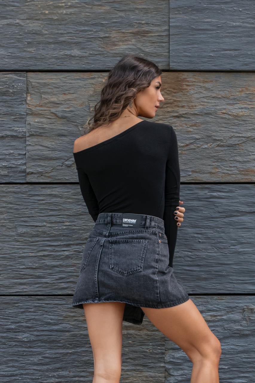 Renay Skirt Retro Black