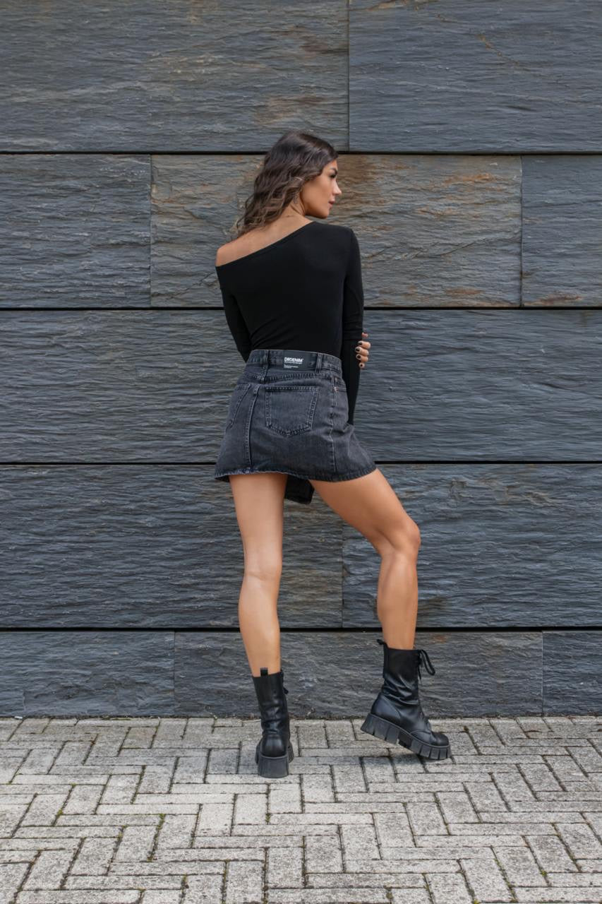 Renay Skirt Retro Black